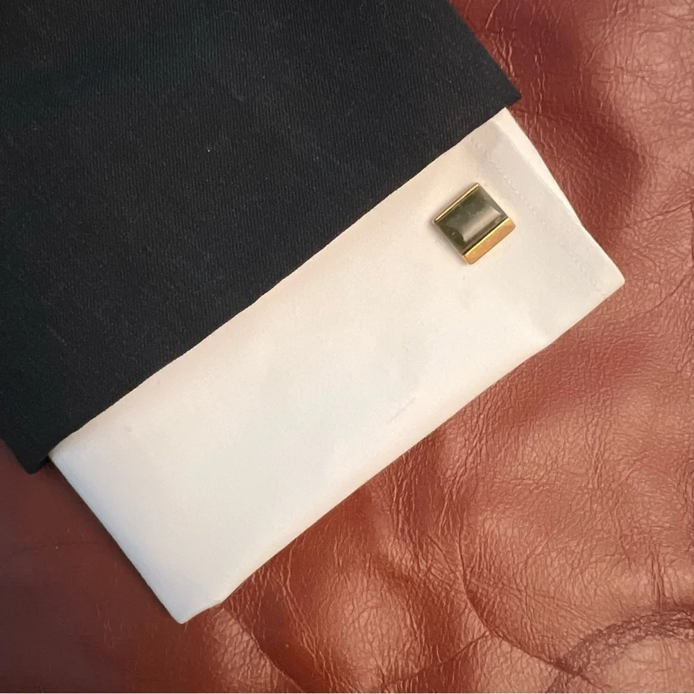 Vintage Gold Tone with Green Stone Cufflinks